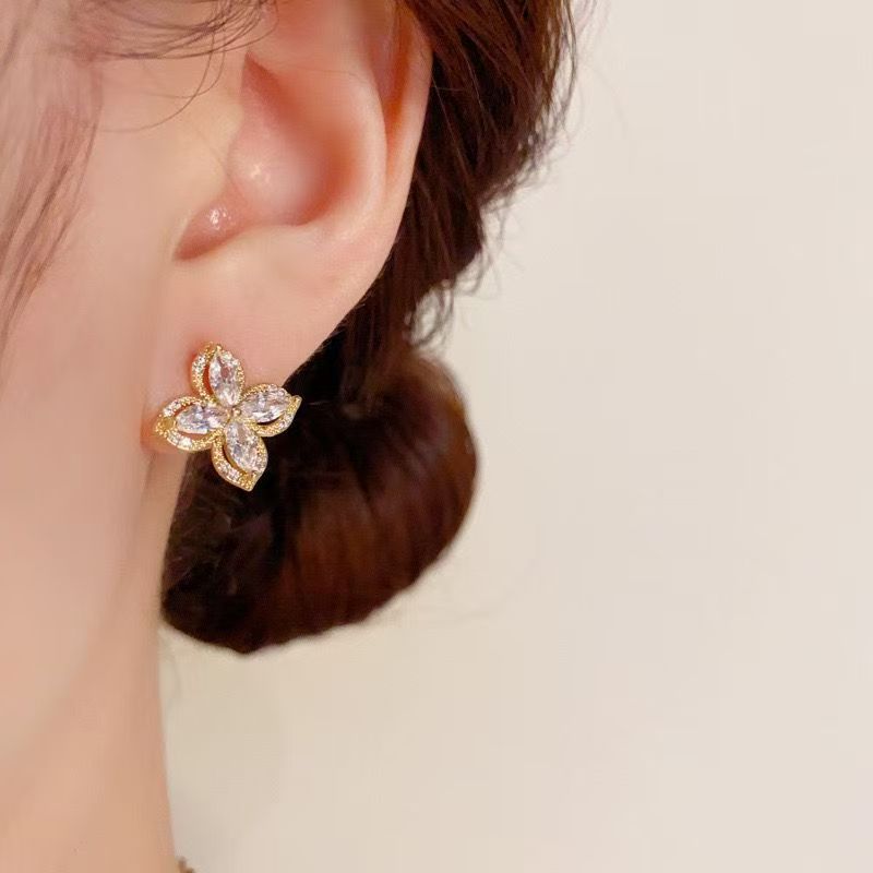 Full Diamond Lucky Four-Leaf Clover Set