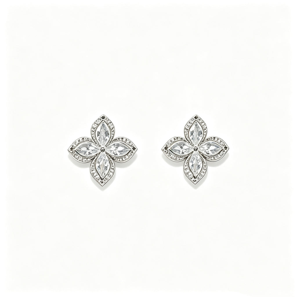 Full Diamond Lucky Four-Leaf Clover Set