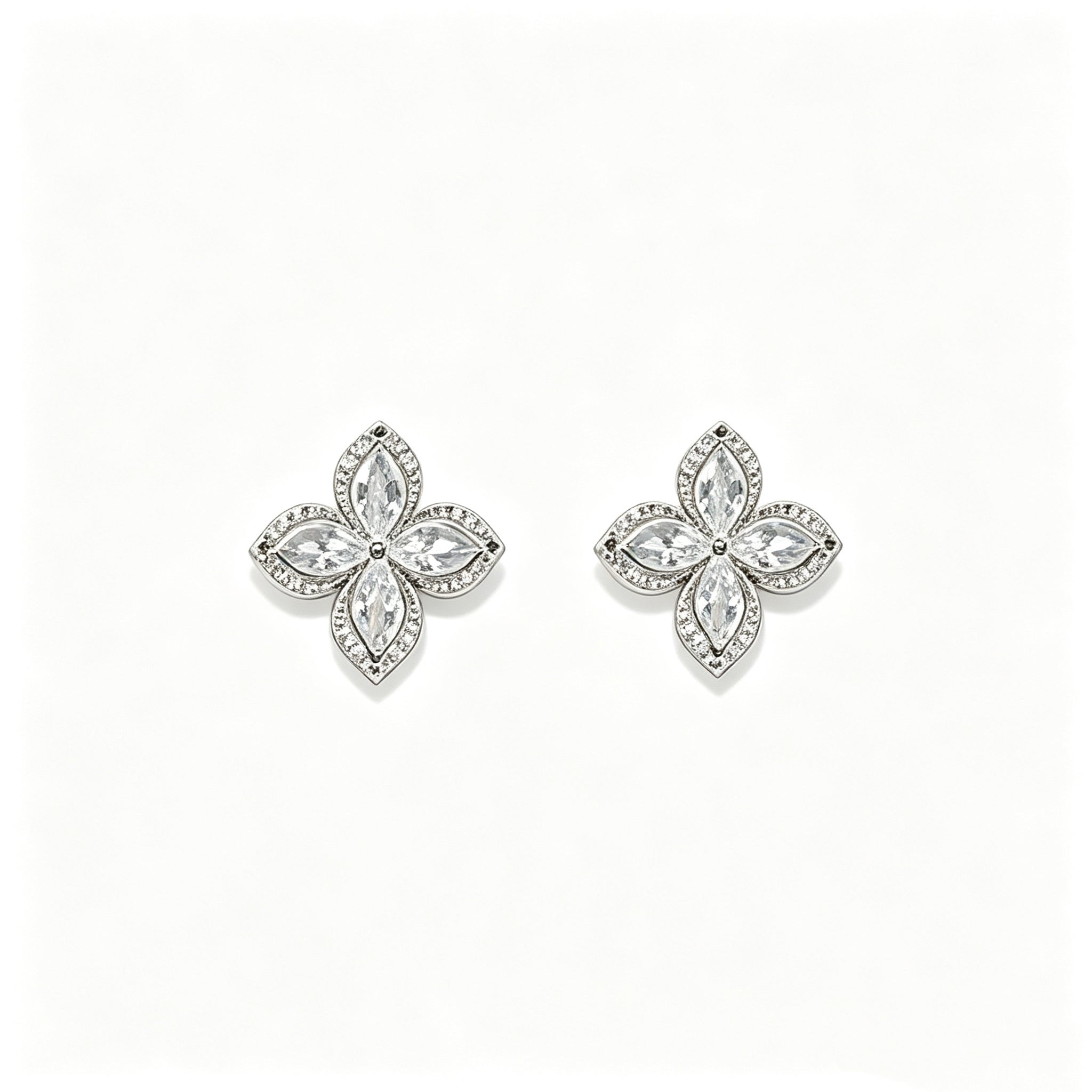 Full Diamond Lucky Four-Leaf Clover Set