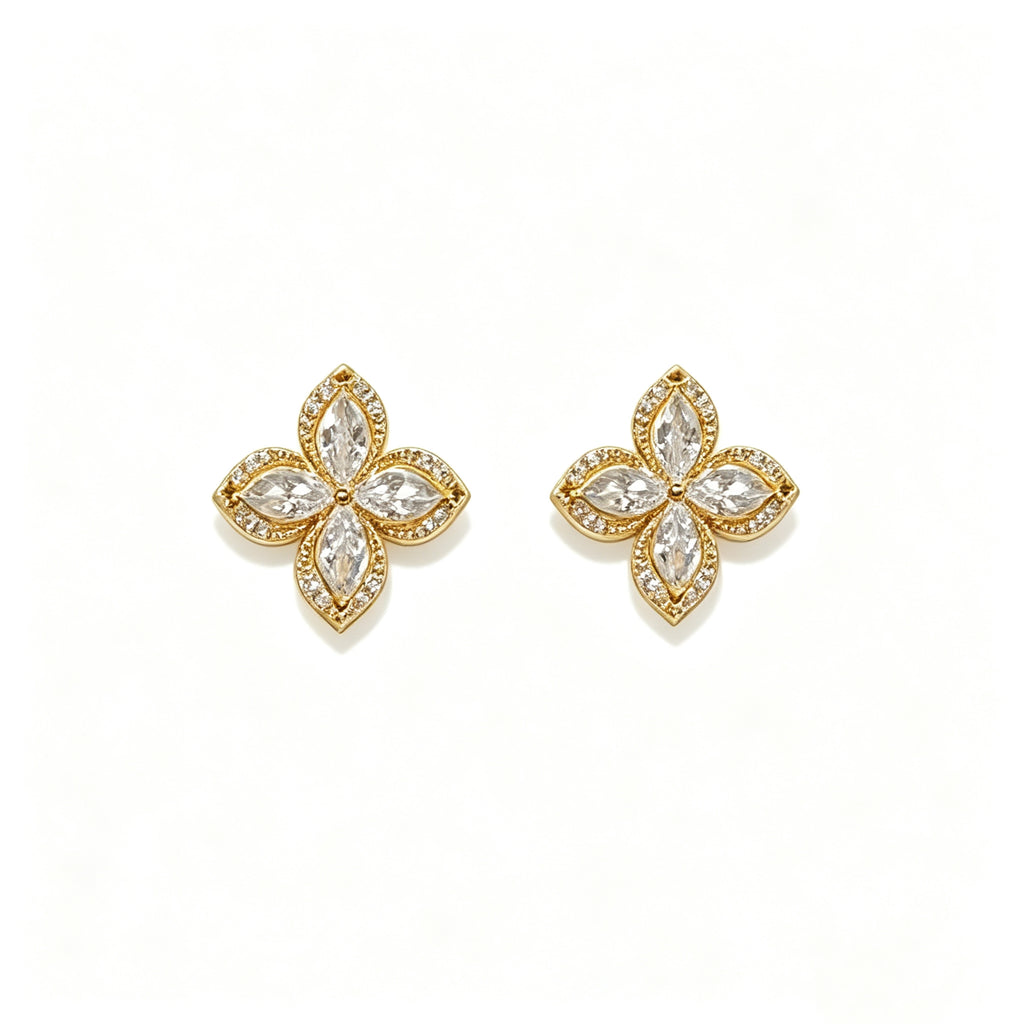 Full Diamond Lucky Four-Leaf Clover Set
