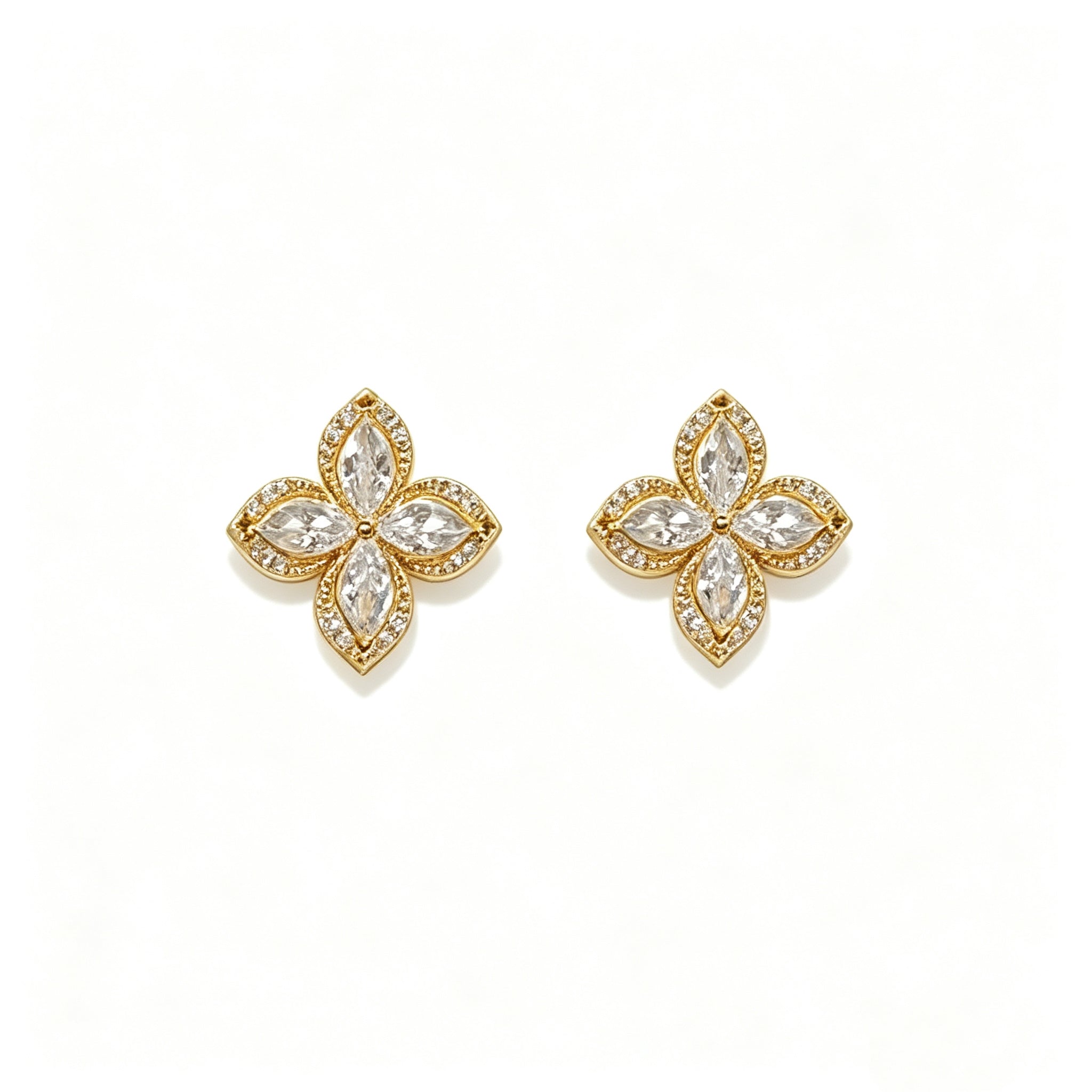 Full Diamond Lucky Four-Leaf Clover Set