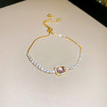 Sugar cube shaped adjustable bracelet