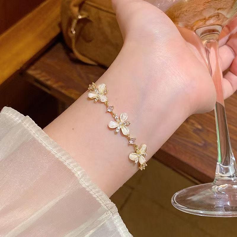Zircon stainless steel delicate bracelet