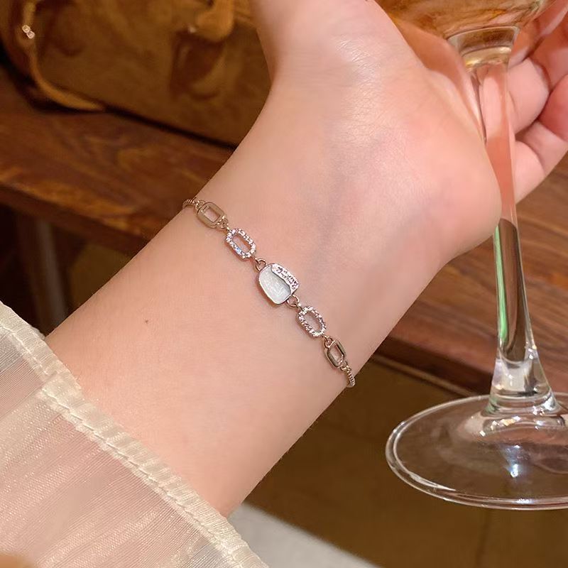 Zircon stainless steel delicate bracelet