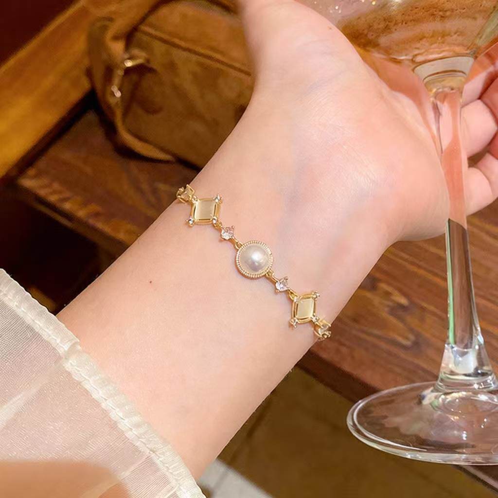 Zircon stainless steel delicate bracelet