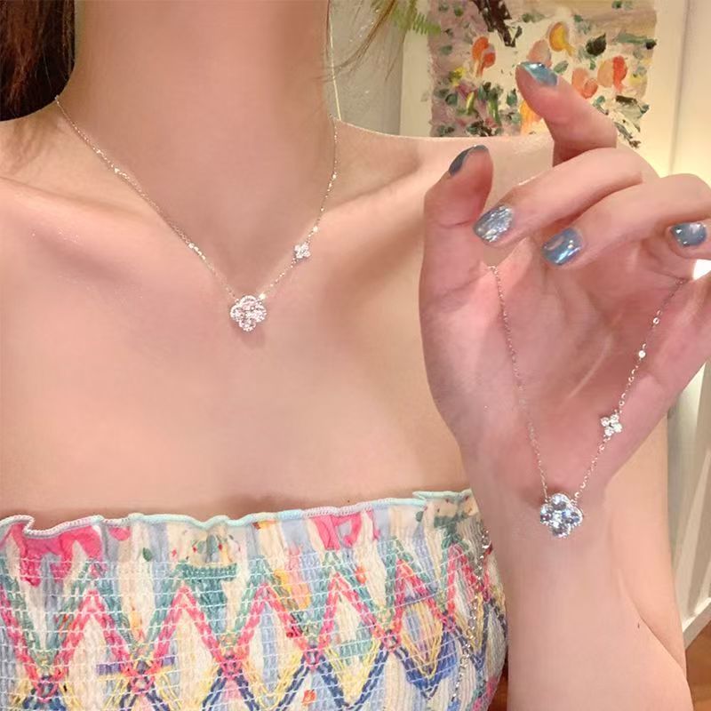 Four-leaf clover necklace
