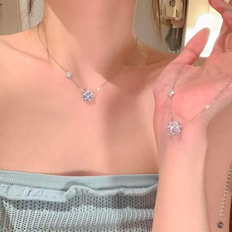 Four-leaf clover necklace
