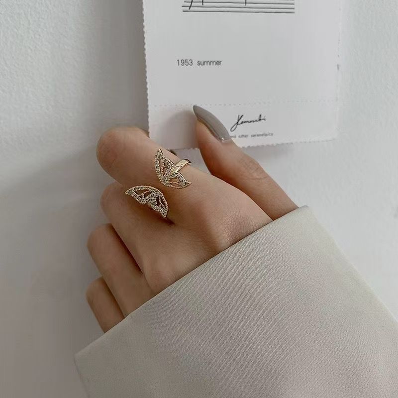 Open butterfly ring