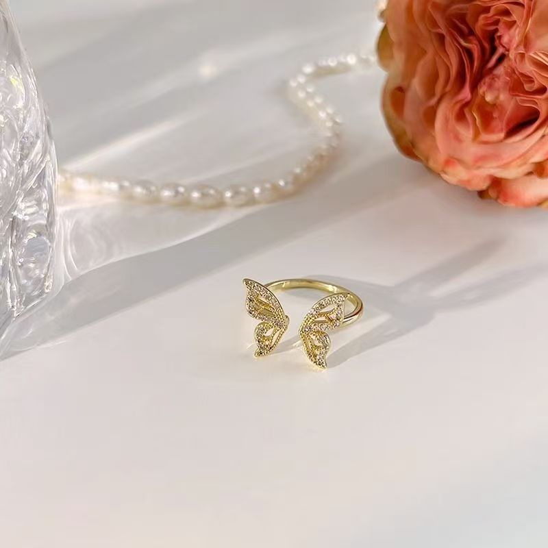 Open butterfly ring