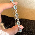 Zircon flower bracelet