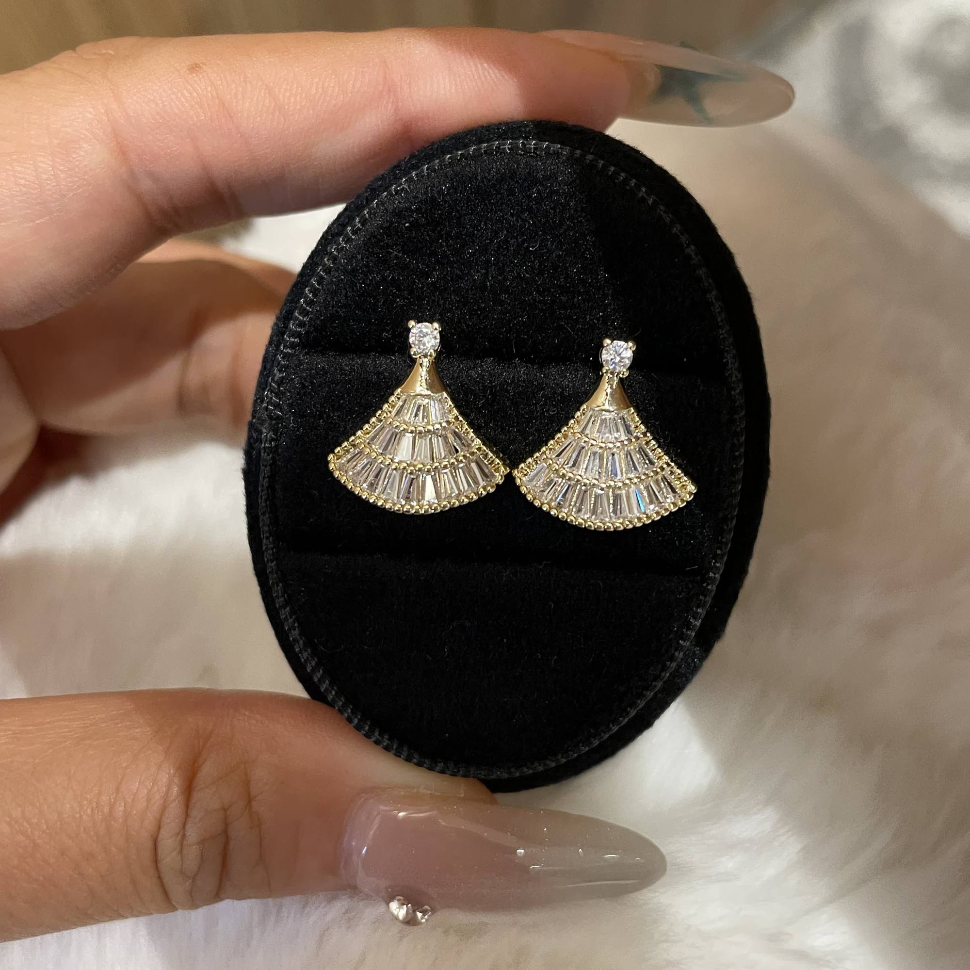 Starry Sky Fan Earrings
