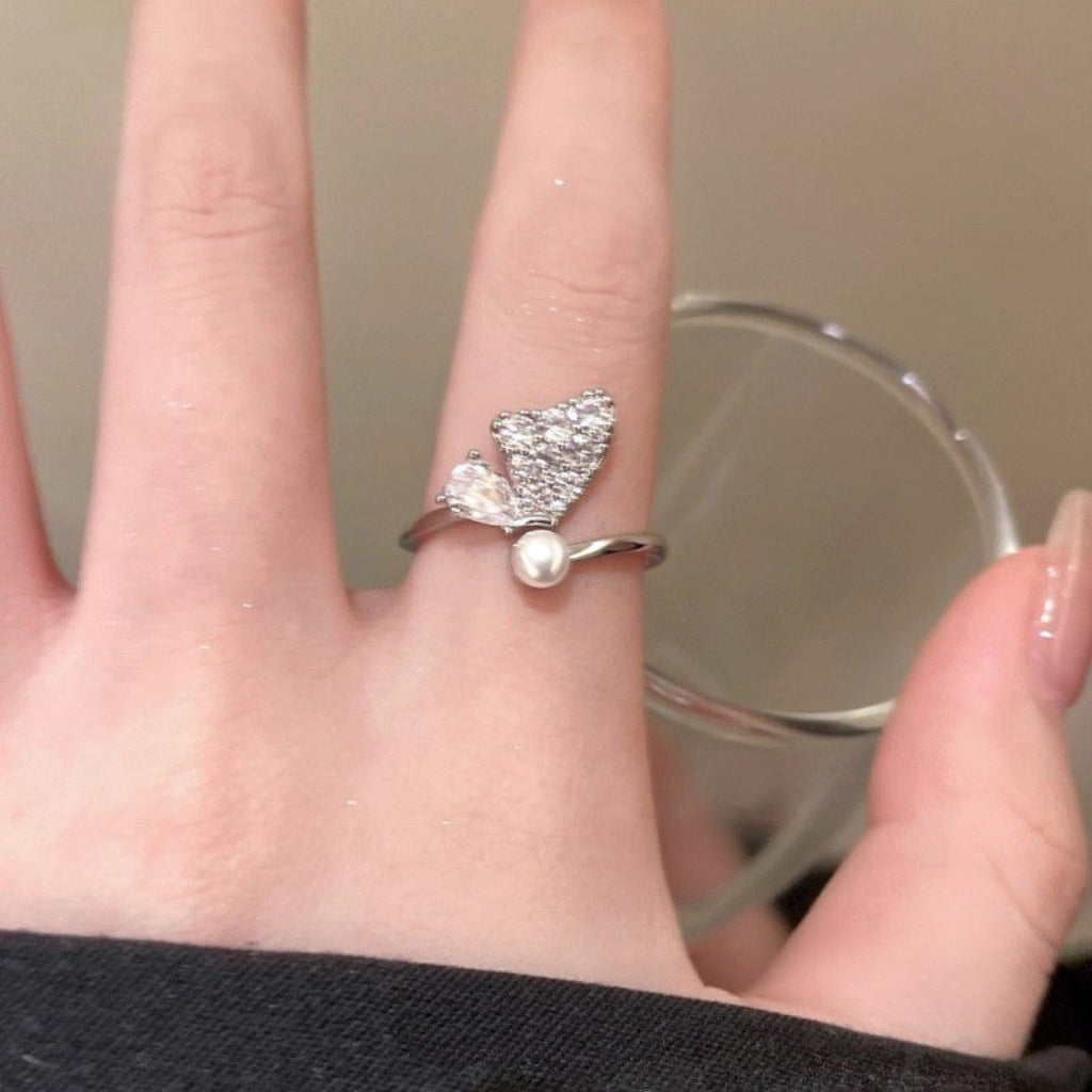 Butterfly Pearl Ring