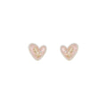 Pink Tulip Pearl Stud Earrings
